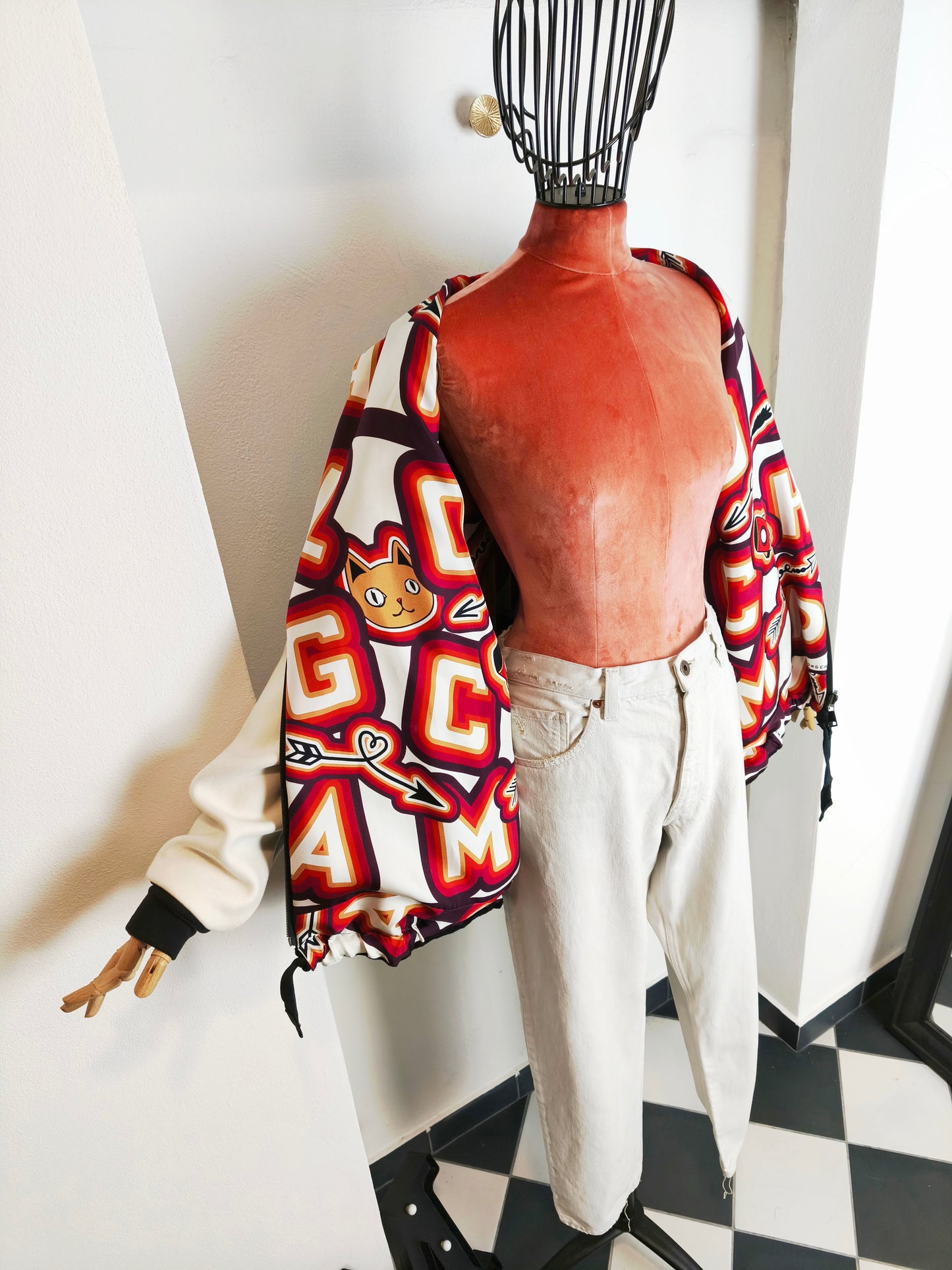 My BOMBER doubleface in cachemire /seta fantasia