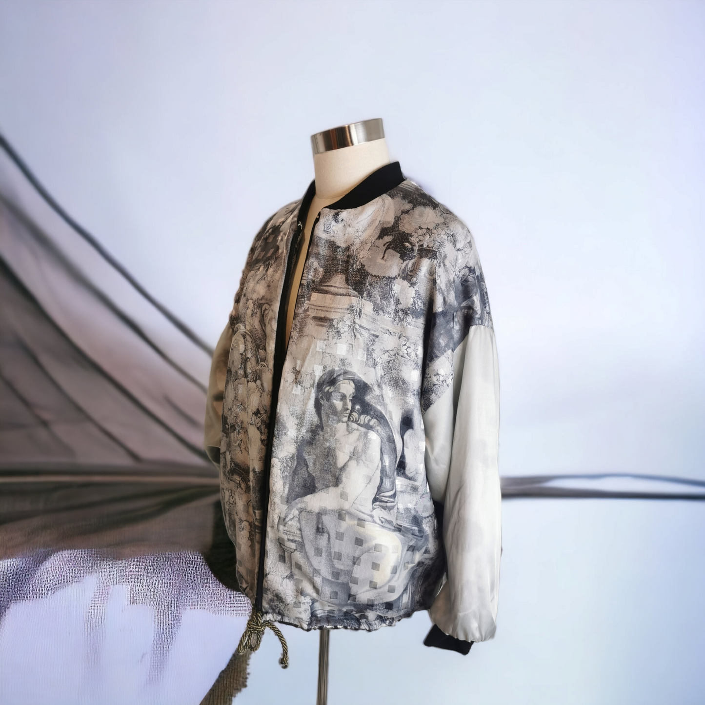 My BOMBER in tessuto damascato