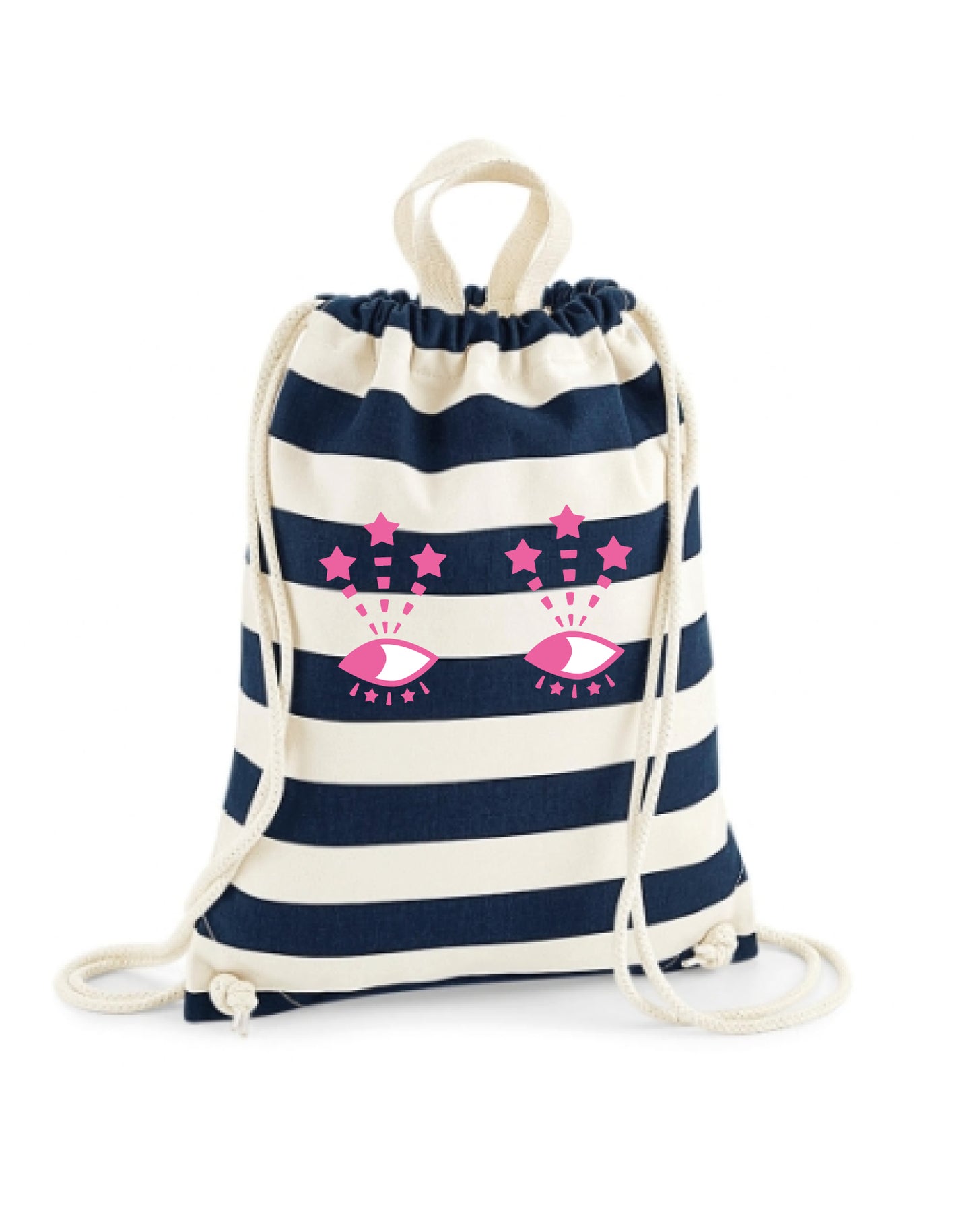 Zaino personalizzato in cotone 100 % con manici