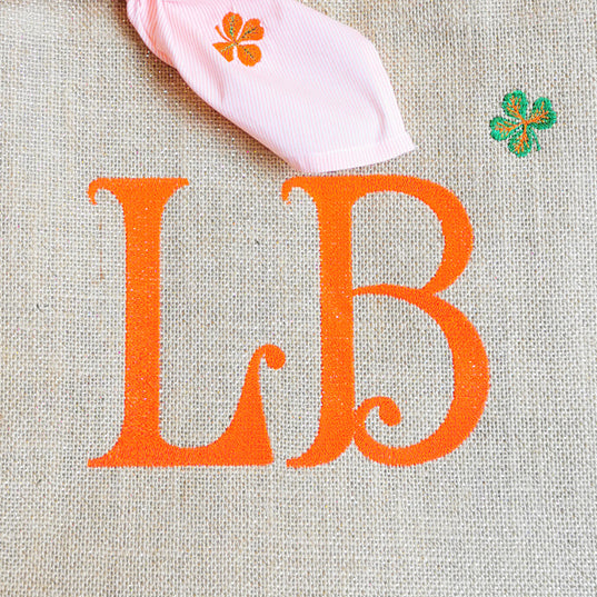 Shopper in Juta shimmer ricamata