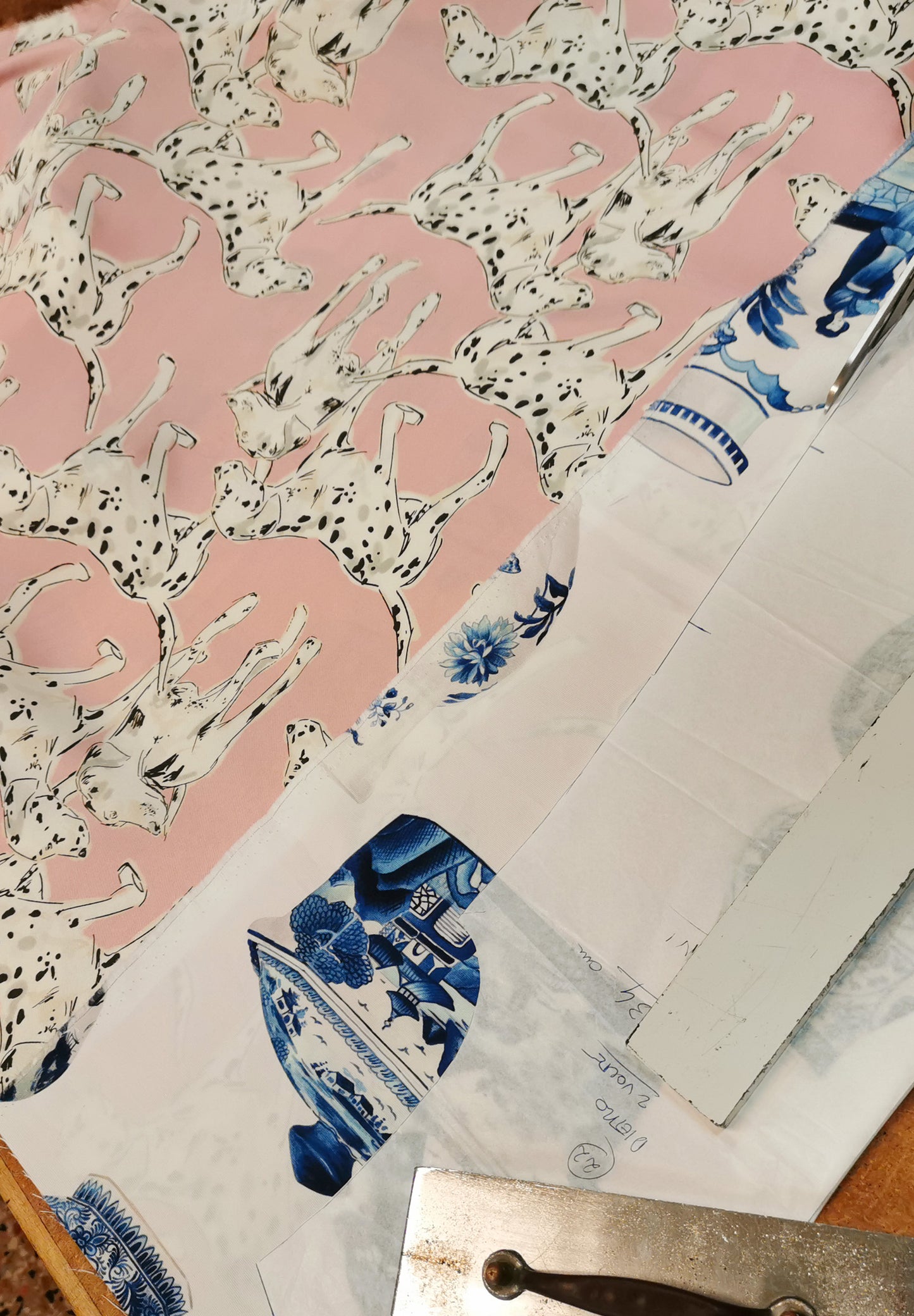 Abito cerimonia "MICOL" stampa vasi cinesi