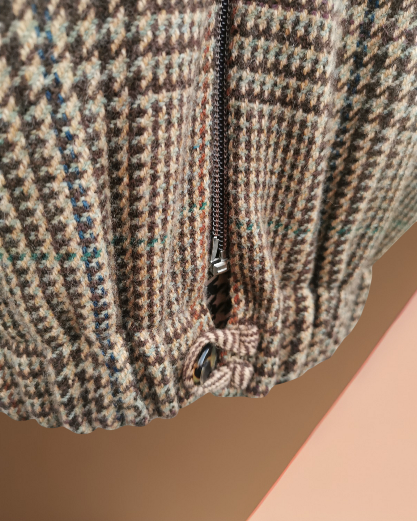 My BOMBER in cachemire marrone