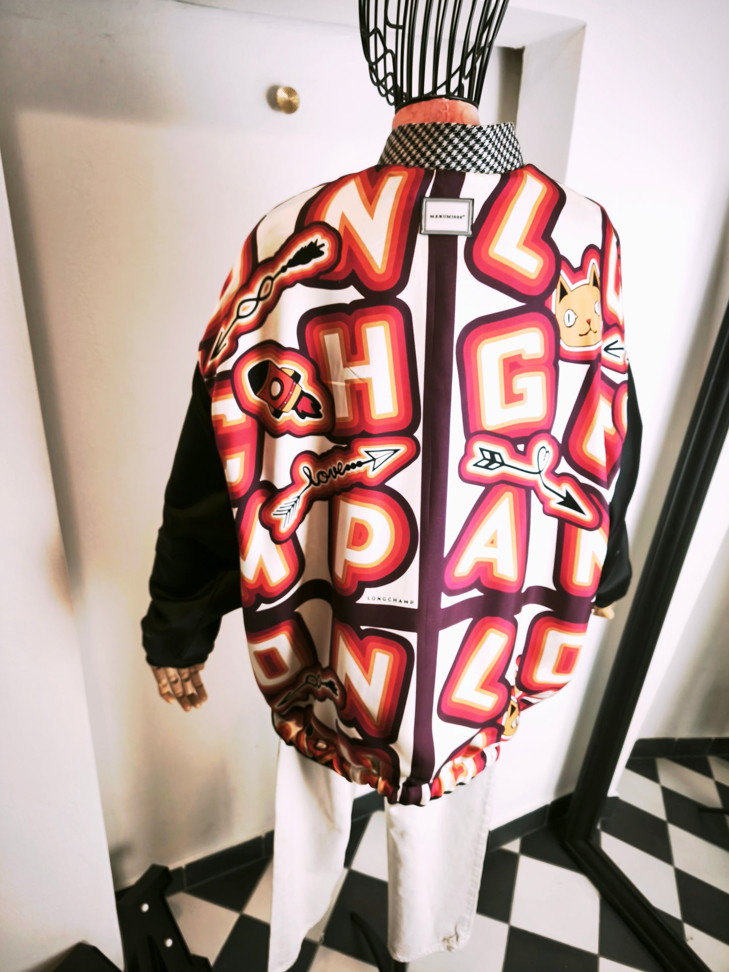 My BOMBER doubleface in cachemire /seta fantasia