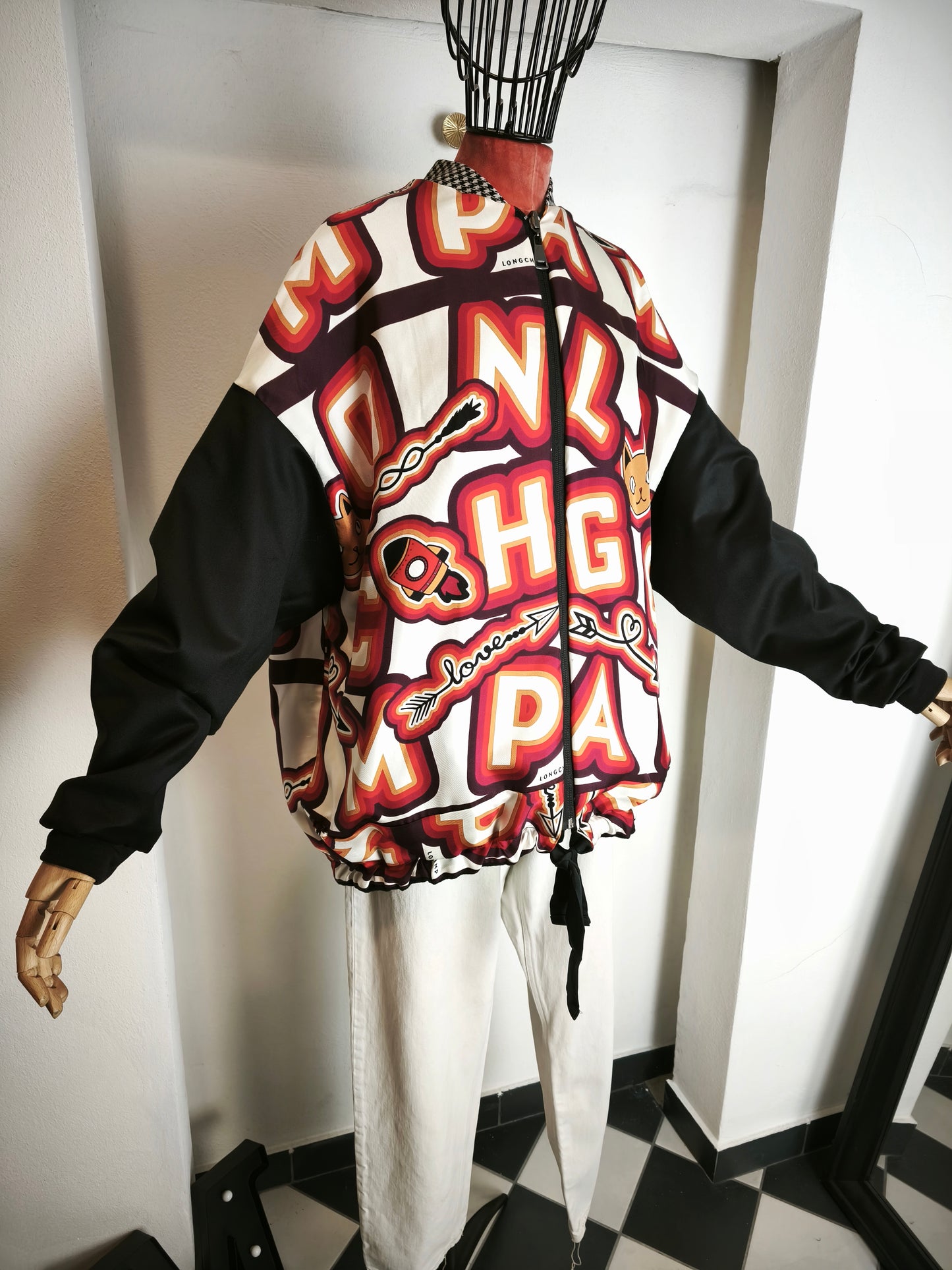 My BOMBER doubleface in cachemire /seta fantasia