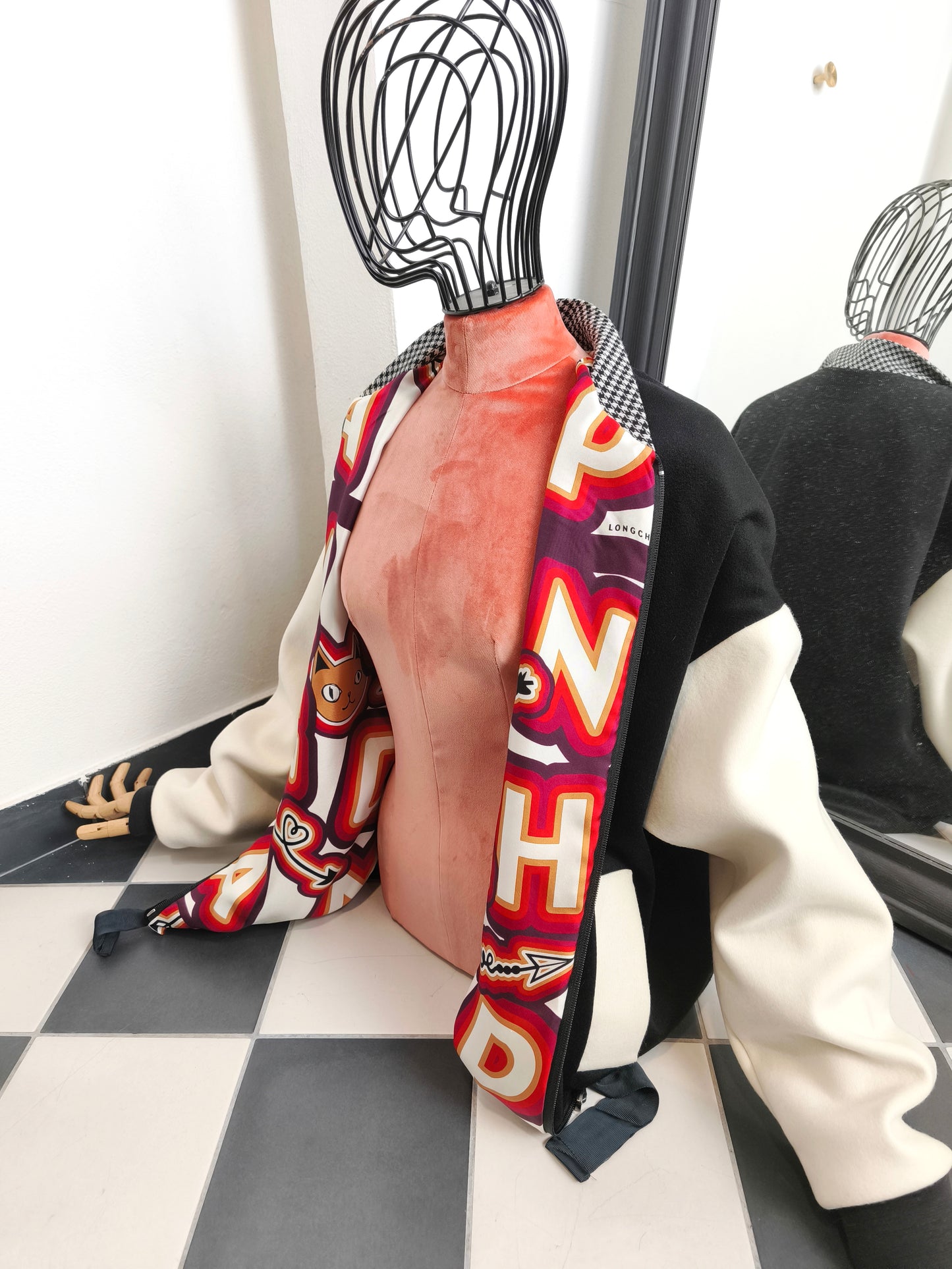 My BOMBER doubleface in cachemire /seta fantasia