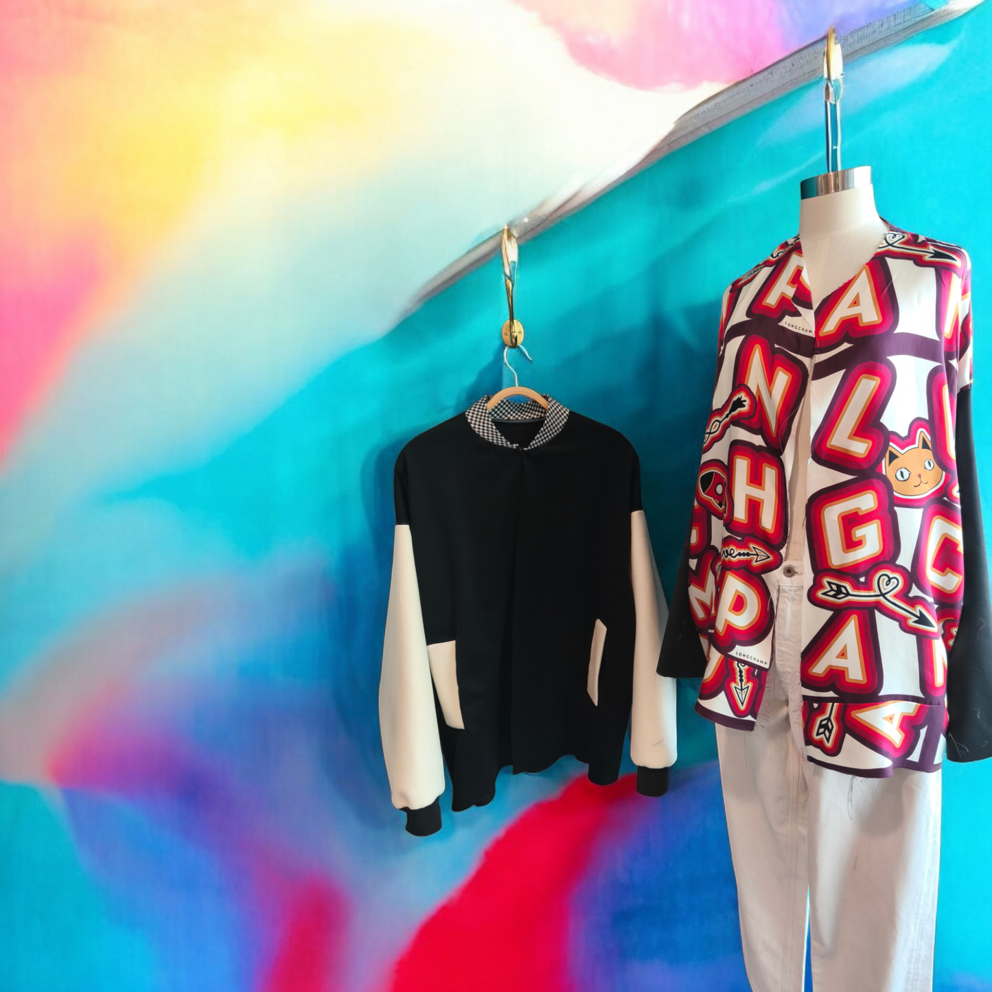 My BOMBER doubleface in cachemire /seta fantasia