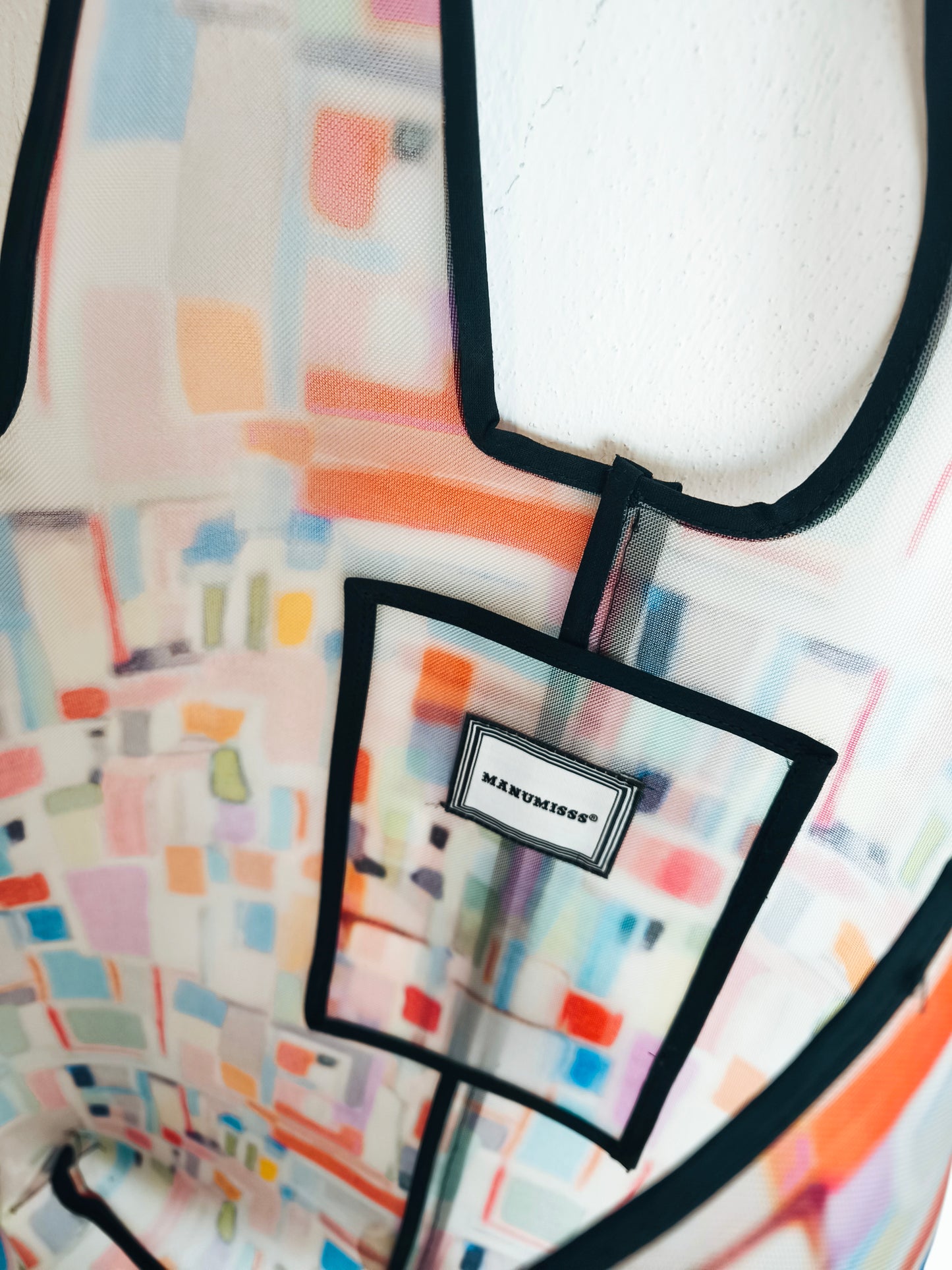 SHOPPER SARTORIALE in tessuto microforato impermeabile