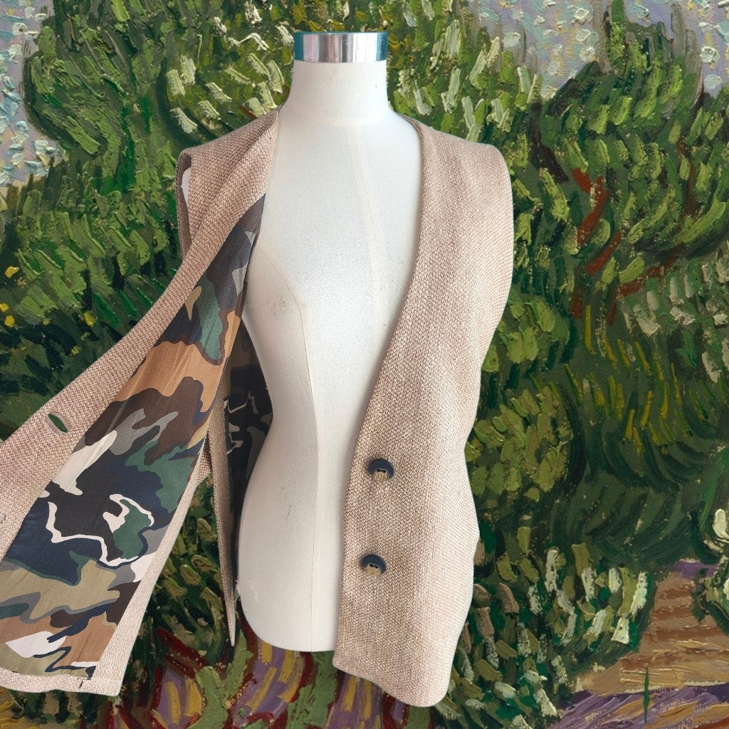 Gilet lungo aperto sul fianco