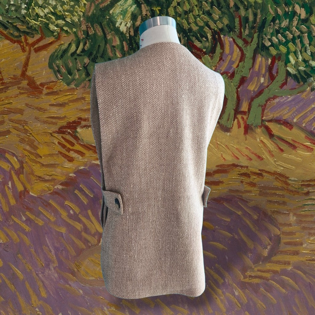 Gilet lungo aperto sul fianco
