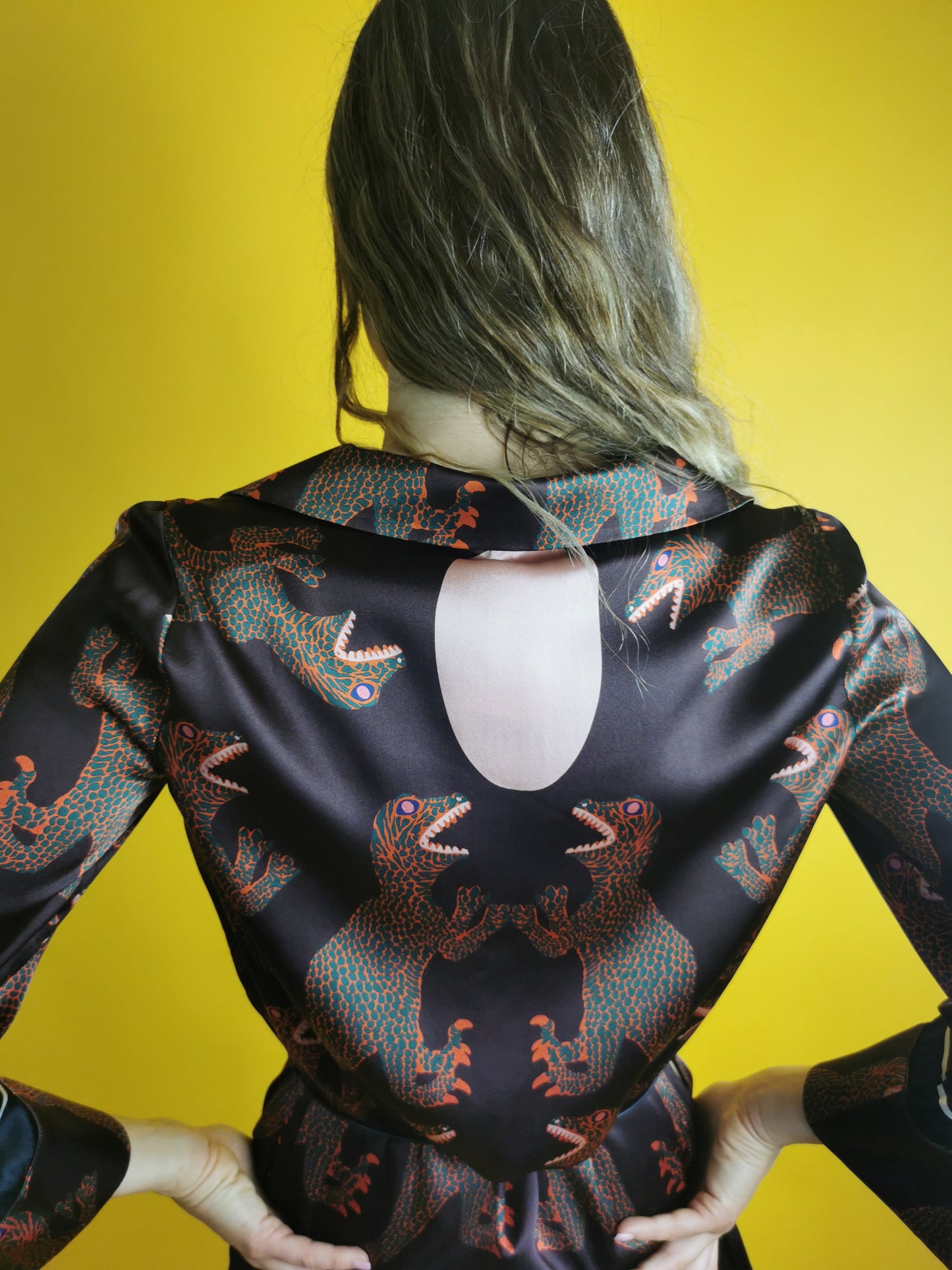 Pigiama in seta fantasia Dinosauri