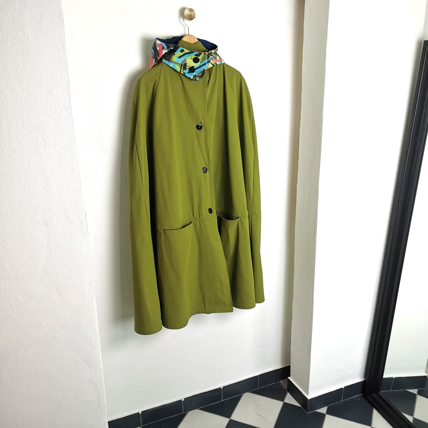 Cappa in cotone verde