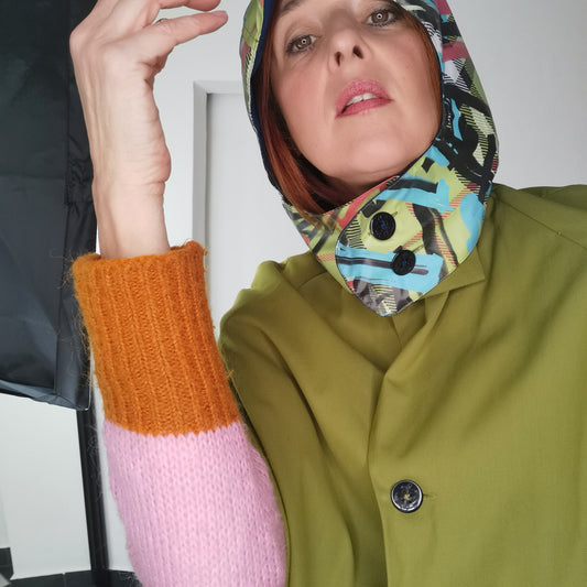 Cappa in cotone verde
