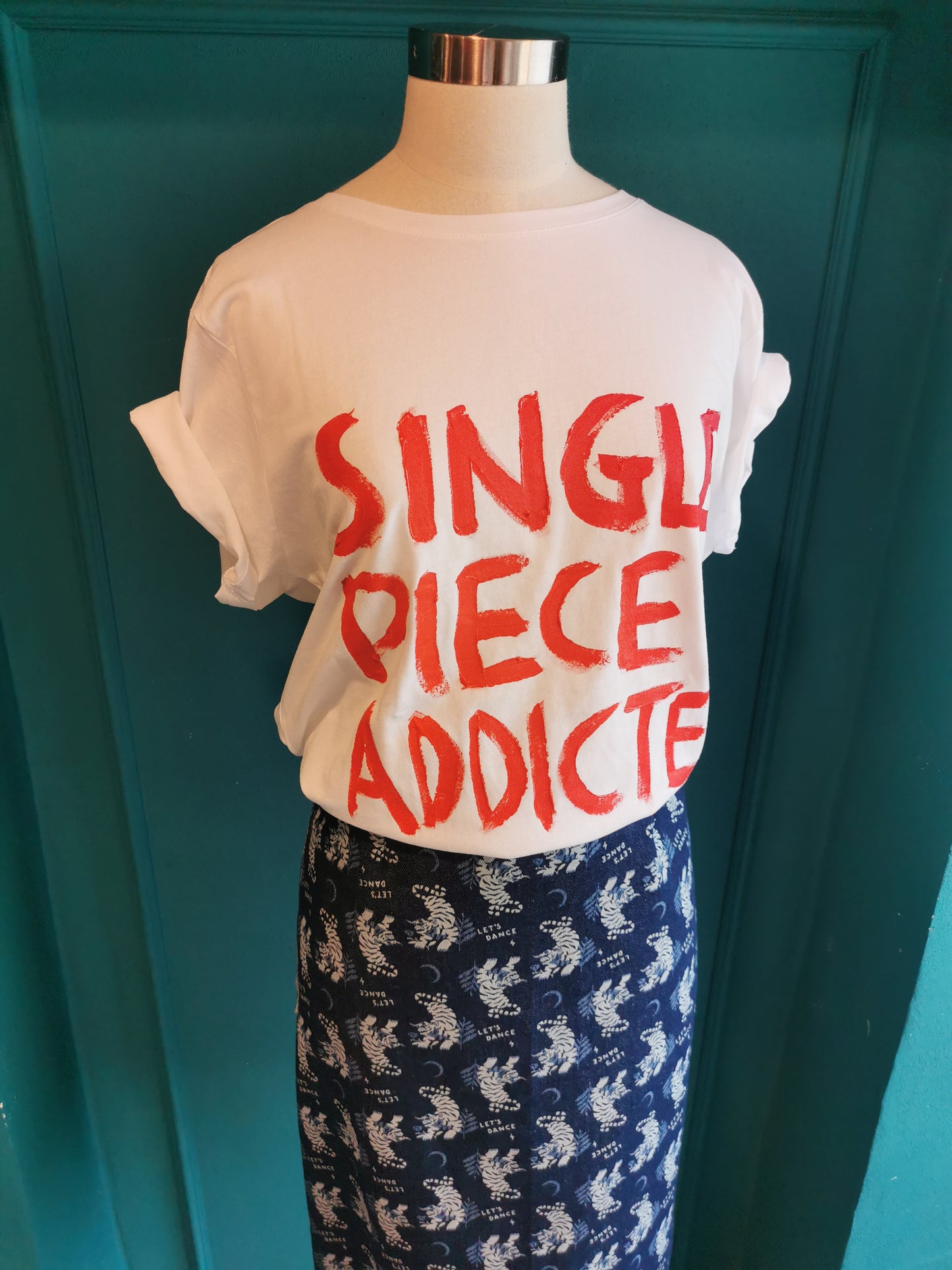 T shirt donna "SINGLE PIECES ADDICTED"