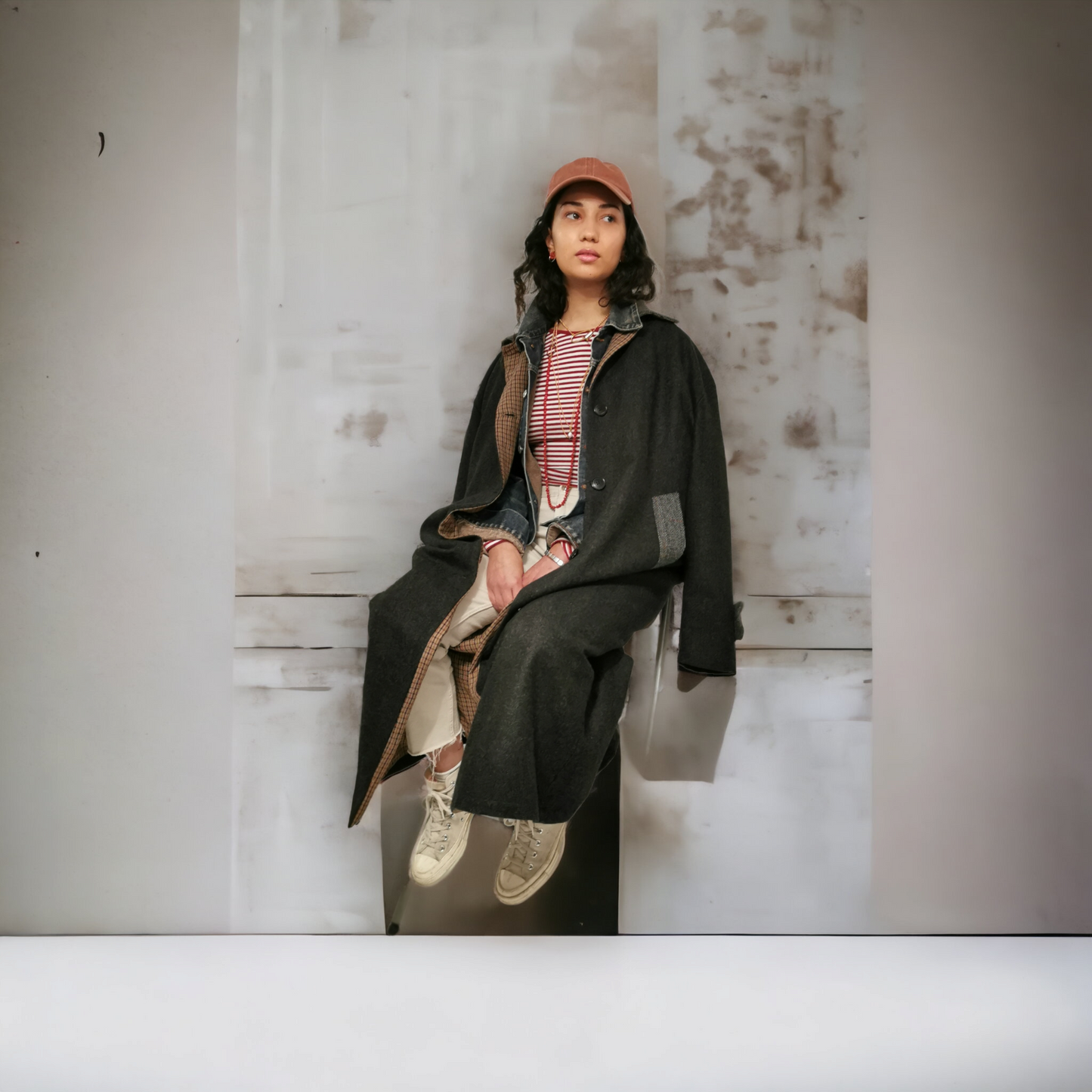 My TRENCH in lana con martingale