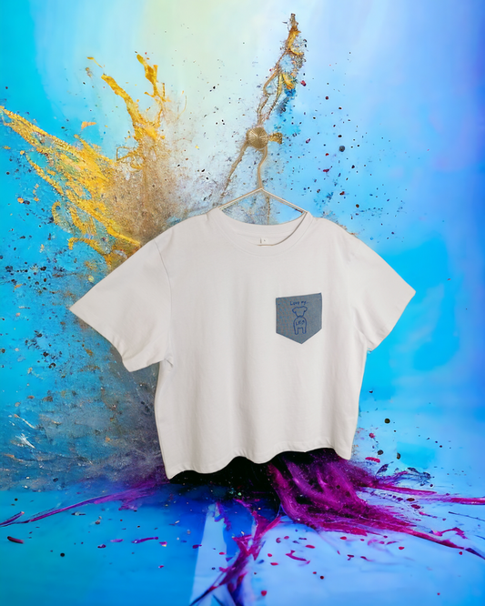 T shirt donna corta CON TASChino SARTORIALE MANUMISSS for PET