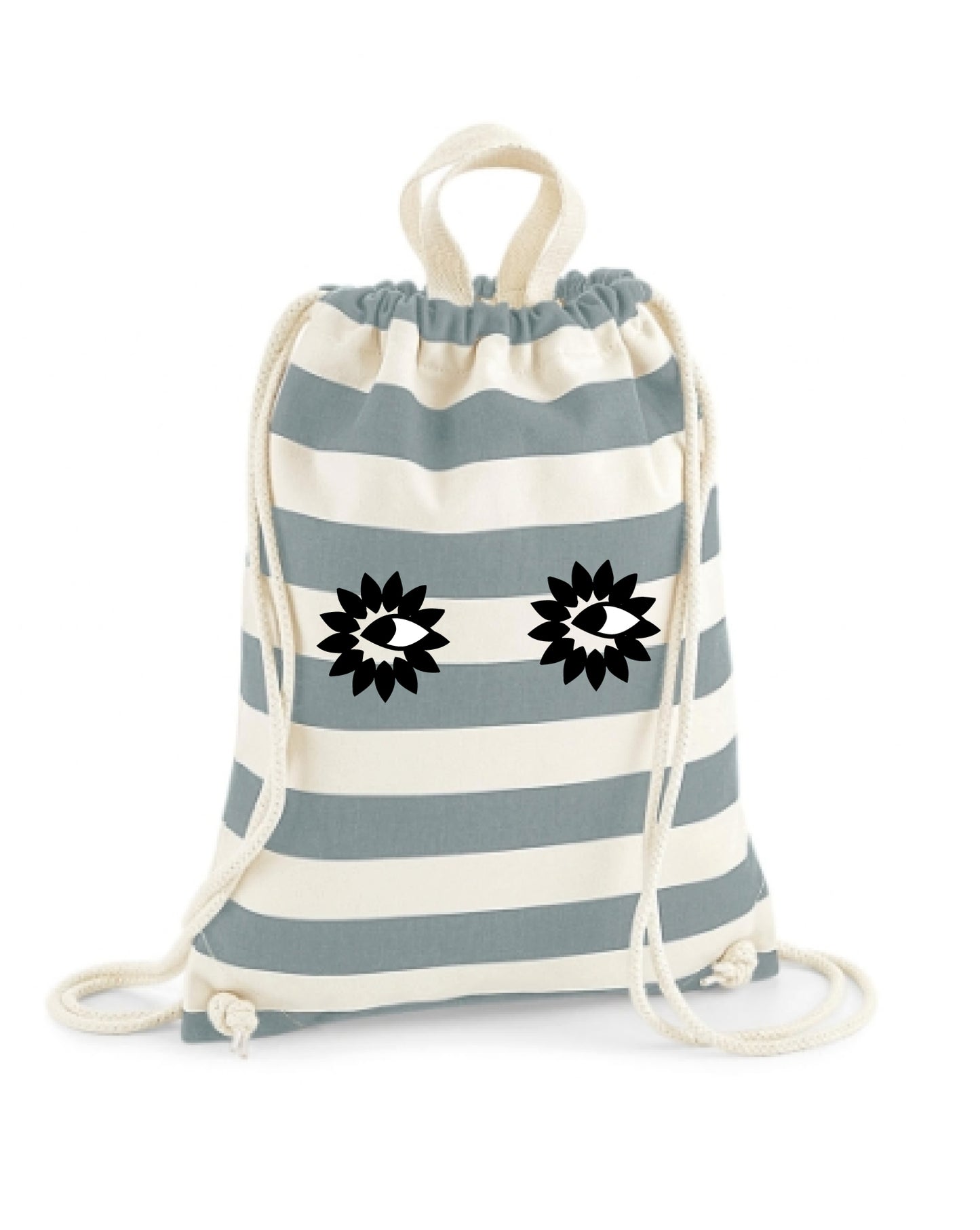 Zaino personalizzato in cotone 100 % con manici