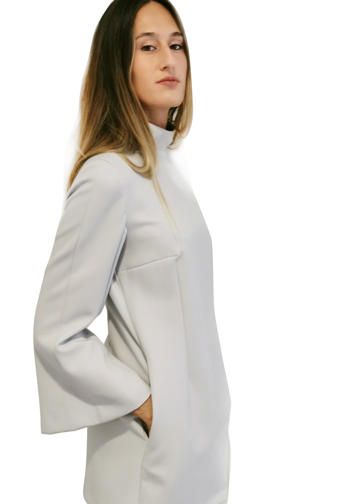 Abito "ALMA" -Tessuto Azzurro