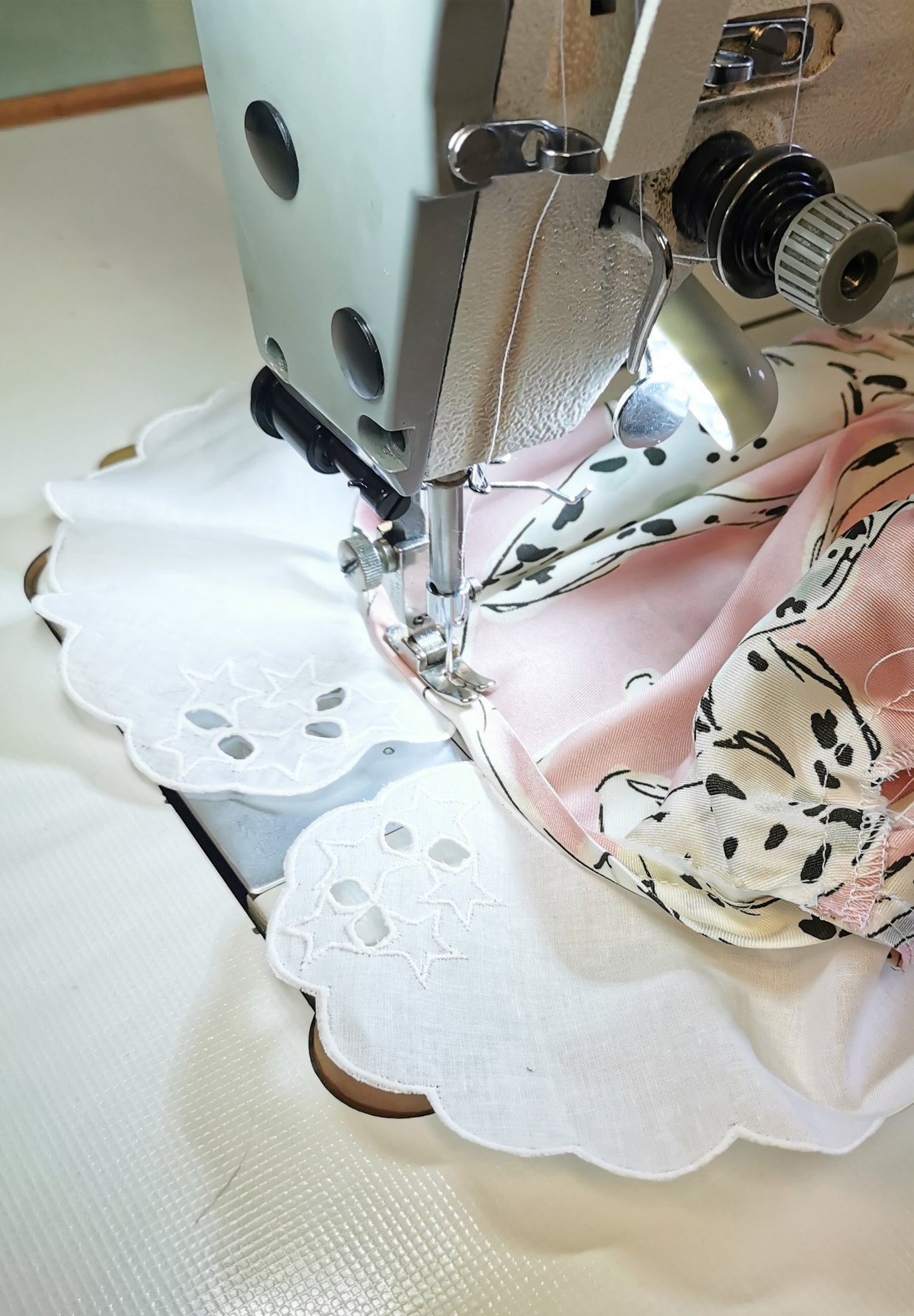 Abito cerimonia "MICOL" stampa cani dalmata rosa