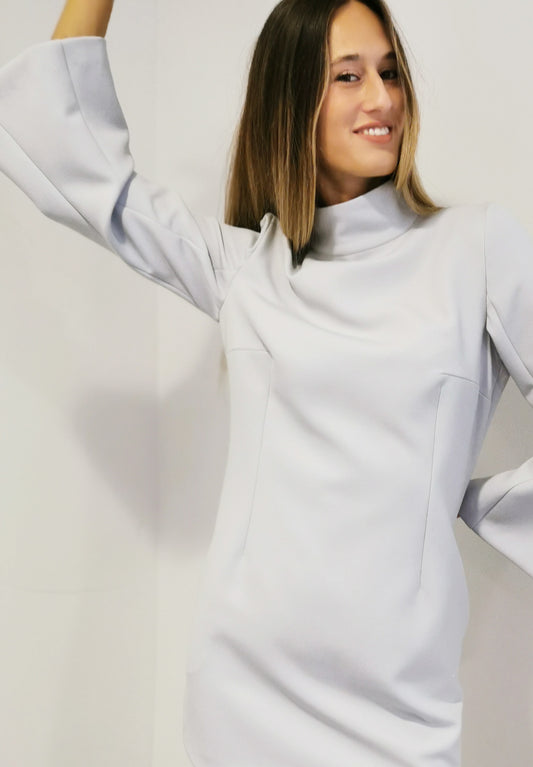 Abito "ALMA" -Tessuto Azzurro