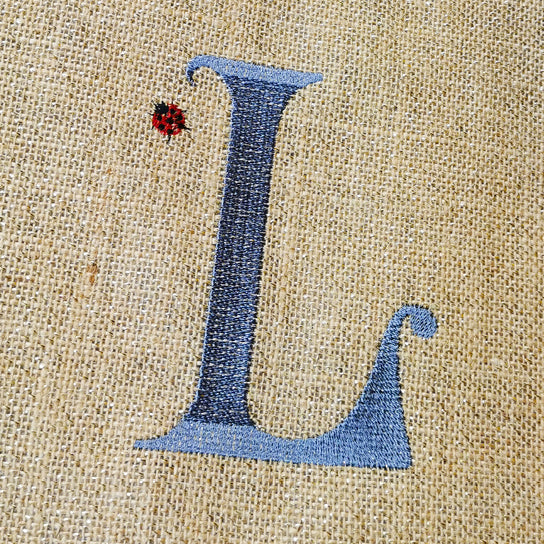 Shopper in Juta shimmer ricamata